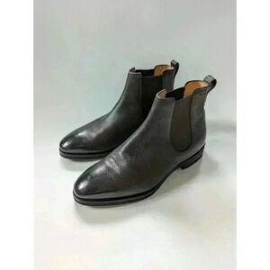 Men's Bally Scribe Scavone Handmade Chelsea Boot Size 6 Brown